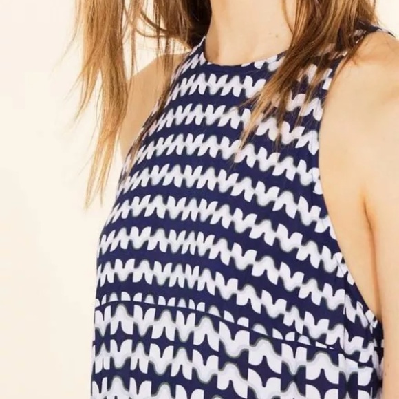 Tory Burch Windwell Midi Dress Cover-up Navy Blue, Beach Cruise Size XS - Picture 3 of 10